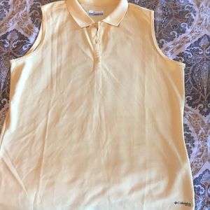 Yellow Columbia women’s golf shirt
